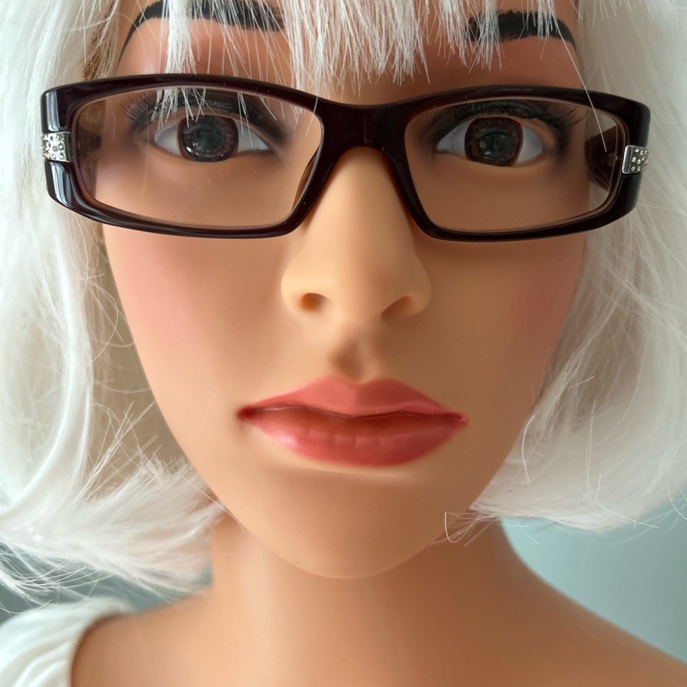 Vintage Prada Brown Rectangular Glasses - - image 2